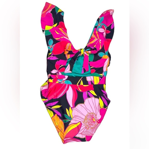 TRINA TURK Gemini Ruffle One-Piece Swimsuit ~ US  Size 6 - Picture 5 of 13